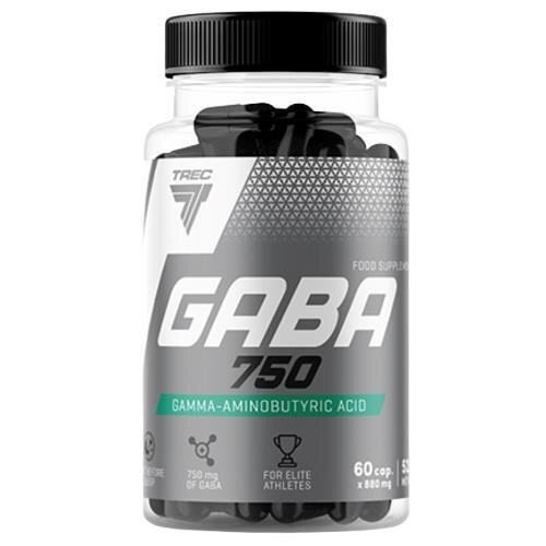 Амінокислота Trec Nutrition GABA 750 мг, 60 капсул