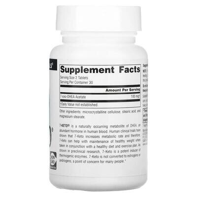 7-Кето ДГЕА Source Naturals 7-Keto DHEA Metabolite 50 мг, 60 таблеток