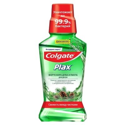 Ополіскувач для ротової порожнини Colgate Plax, Кора дуба і ялиця, для ясен, 250 мл