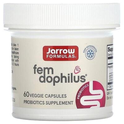 Пробіотики для жінок Jarrow Formulas Women's Fem Dophilus 5 млрд КУО, 60 капсул
