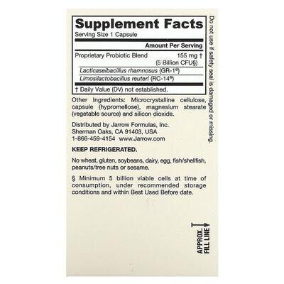 Пробіотики для жінок Jarrow Formulas Women's Fem Dophilus 5 млрд КУО, 60 капсул