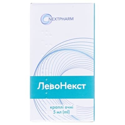 Левонекст краплі оч., р-н 5 мг/мл по 5 мл у флак.-крап.