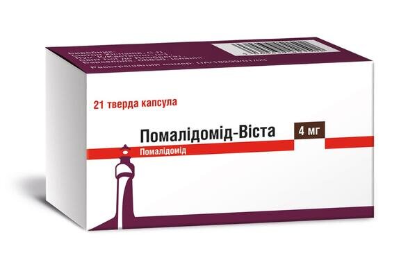 Помалідомід-Віста капсули тв. по 4 мг №21 (7х3)