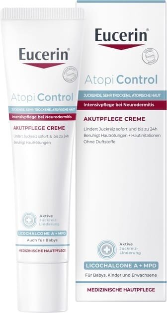 Крем Eucerin AtopiControl інтенсивний заспокійливий для атопічної шкіри в період загострення (63174), 40 мл