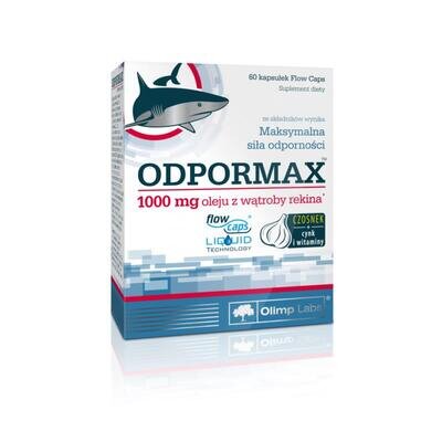 Олія з печінки акули з вітамінами Olimp Odpormax, 60 капсул