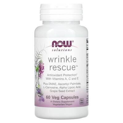 Антиоксидантний захист NOW Solutions Wrinkle Rescue вег. капсули №60