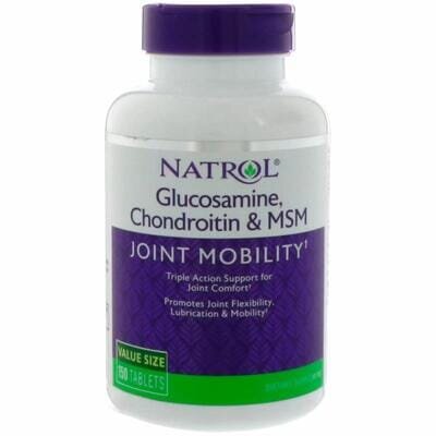 Хондропротектор Natrol Glucosamine, Chondroitin & MSM, 150 таблеток