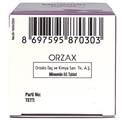 Комплекс для жінок при менопаузі Orzax Minomin, 60 таблеток
