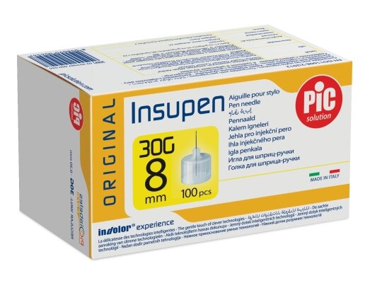 Голка для шприц-ручки Insupen G30 (0,30 х 8 мм), 100 штук