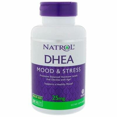 Дегідроепіандростерон Natrol DHEA 25 мг, 300 таблеток
