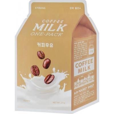 Маска тканинна для обличчя A'pieu Milk One-Pack Coffee з екстрактом кави, 21 мл