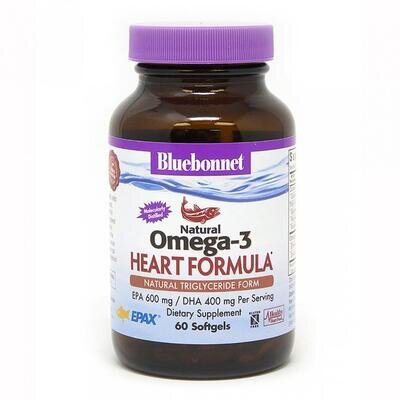 Омега-3 Формула для серця Bluebonnet Nutrition Omega-3 Heart Formula капсули №60
