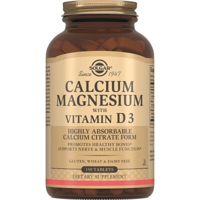 Кальцій, магній з вітаміном Д3 Solgar Calcium Magnesium with Vitamin D3 таблетки №150