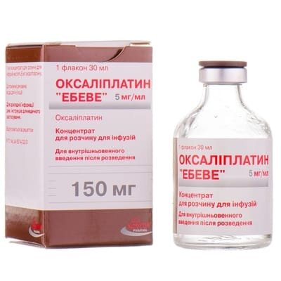 Оксаліплатин "Ебеве" концентрат для р-ну д/інф. 5 мг/мл (150 мг) по 30 мл №1 у флак.