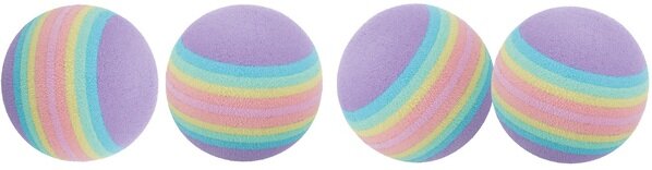 Іграшка для котів Trixie 4097 Райдужні м'ячі 3,5 см, 4 штуки