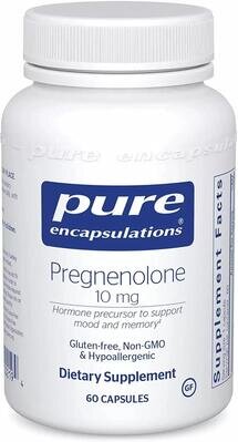 Прегненолон Pure Encapsulations Pregnenolone 10 мг, 60 капсул