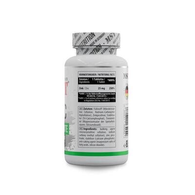 Цинк піколінат MST Nutrition Zinc picolinate 25 мг, 100 таблеток