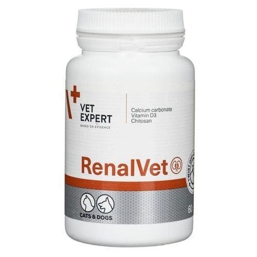 Реналвет VetExpert RenalVet для собак і кішок з нирковою недостатністю, 60 капсул