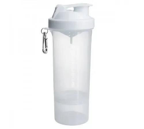 Шейкер SmartShake Slim Neon Pure White, 500 мл
