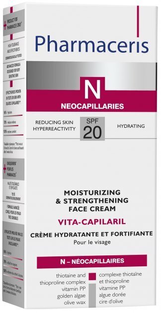 Крем для обличчя Pharmaceris N Vita-Сapilaril SPF20 зволожуючий зміцнюючий, 50 мл