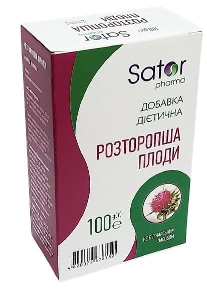 Розторопша Sator pharma плоди по 100 г у пач.
