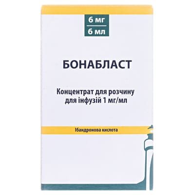 Бонабласт концентрат для р-ну д/інф. 1 мг/мл по 6 мл №1 у флак.