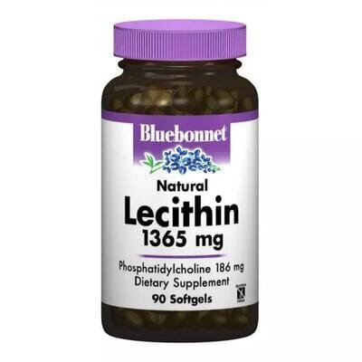 Натуральний Лецитин 1365 мг Bluebonnet Nutrition капсули №90