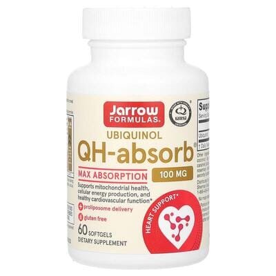 Убіхінол Jarrow Formulas QH-Absorb 100 мг, 60 капсул