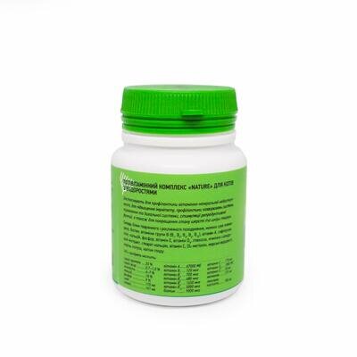 Полівітамінний комплекс Vitomax Nature для котів з водоростями, 100 таблеток