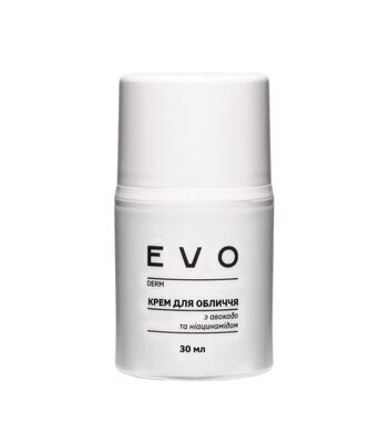 Крем для обличчя EVO derm з авокадо та ніацинамідом, 30 мл