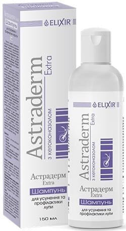 Шампунь Elixir Astraderm Extra з кетоконазолом для усунення та профілактики лупи, 150 мл