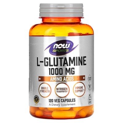 L-глютамін NOW Sports L-Glutamine 1000 мг вег. капсули №120