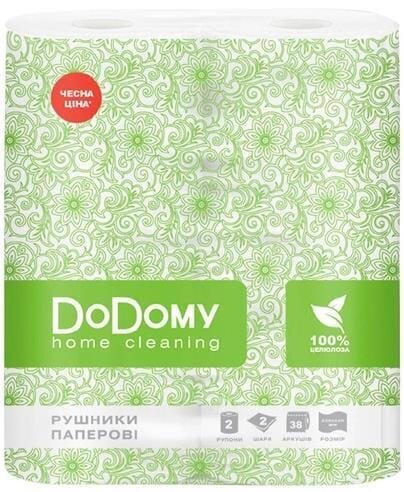 Рушники паперові DoDomy двошарові, 2 рулони