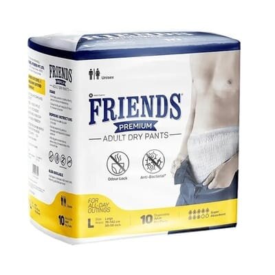 Підгузки-трусики для дорослих Friends Premium, розмір L, 10 штук