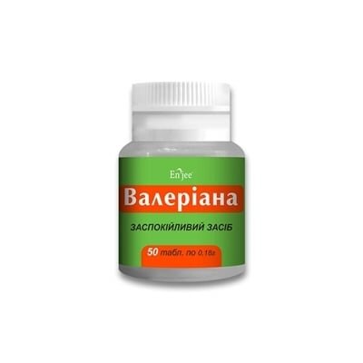 Валеріана таблетки по 0.18 г №50 у бан.