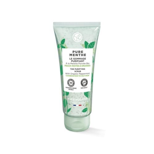 Скраб для обличчя Yves Rocher Pure Menthe з М’ятою для матовості, очищувальний, 75 мл