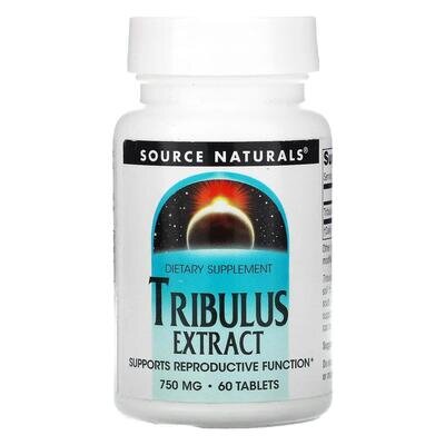Трибулус екстракт Source Naturals Tribulus Extract, 750 мг, 60 таблеток