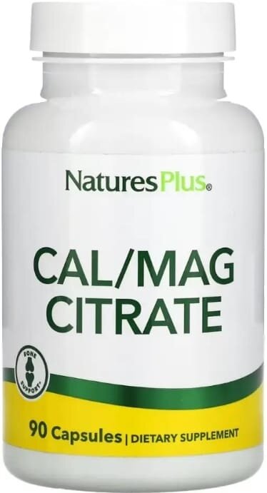 Кальций и магний цитрат Nature's Plus Cal/Mag Citrate, 90 капсул