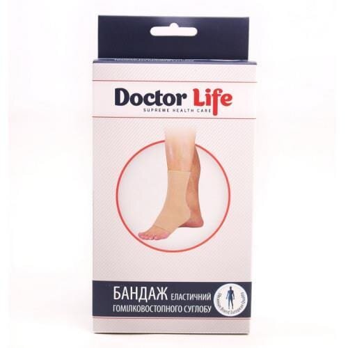 Бандаж на гомілковостопний суглоб Doctor Life AN-08 еластичний, колір бежевий, розмір ХХL