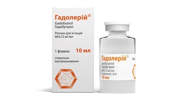 Гадолерій розчин д/ін. 604.72 мг/мл по 10 мл №1 у флак.