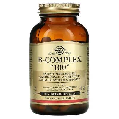 Вітаміни групи В Solgar B-Complex “100” вег. капсули №100
