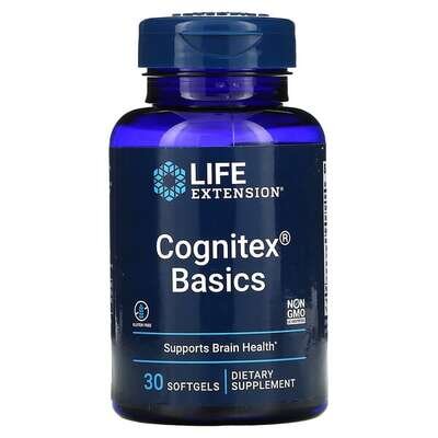 Підтримка пам'яті та когнітивної функції Life Extension Cognitex Basics, 30 гелевих таблеток