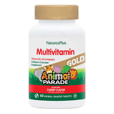 Вітамінний комплекс для дітей Nature's Plus Animal Parade Gold, вишня, 60 таблеток
