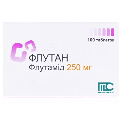 Флутан таблетки по 250 мг №100 (10х10)