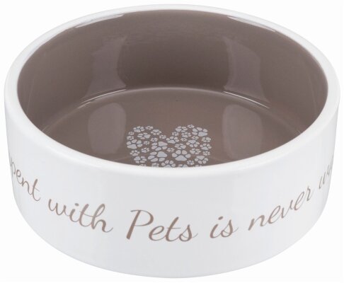Миска для собак Trixie 25054 Pets Home керамічна, кремова/бежева 0,8 л/16 cм