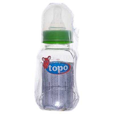 Пляшечка для годування TOPO BUONO GT160 із силіконовою соскою ST1 без ручок, 120 мл