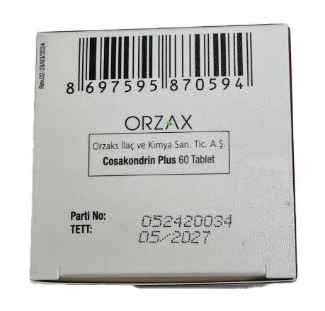 Комплекс для суглобів Orzax Сosakondrin PLUS, 60 таблеток