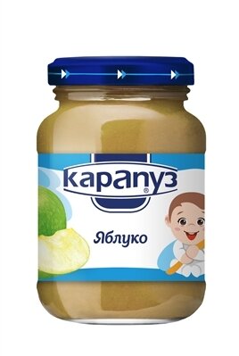 Пюре фруктове Карапуз Яблуко, 200 г