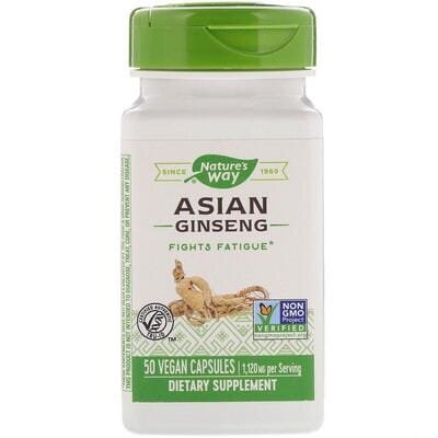 Азіатський женьшень Nature's Way Asian Ginseng 1120 мг, 50 капсул