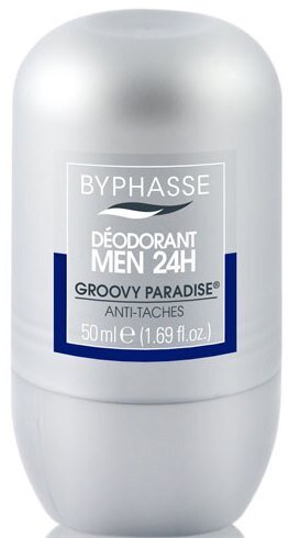 Дезодорант кульковий Byphasse Men 24h Неперевершений Рай для чоловіків, 50 мл